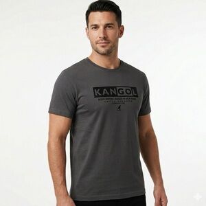 KANGOL Green T Shirt Cotton Spandex Blend Short Sleeve Size Large NEW NWT